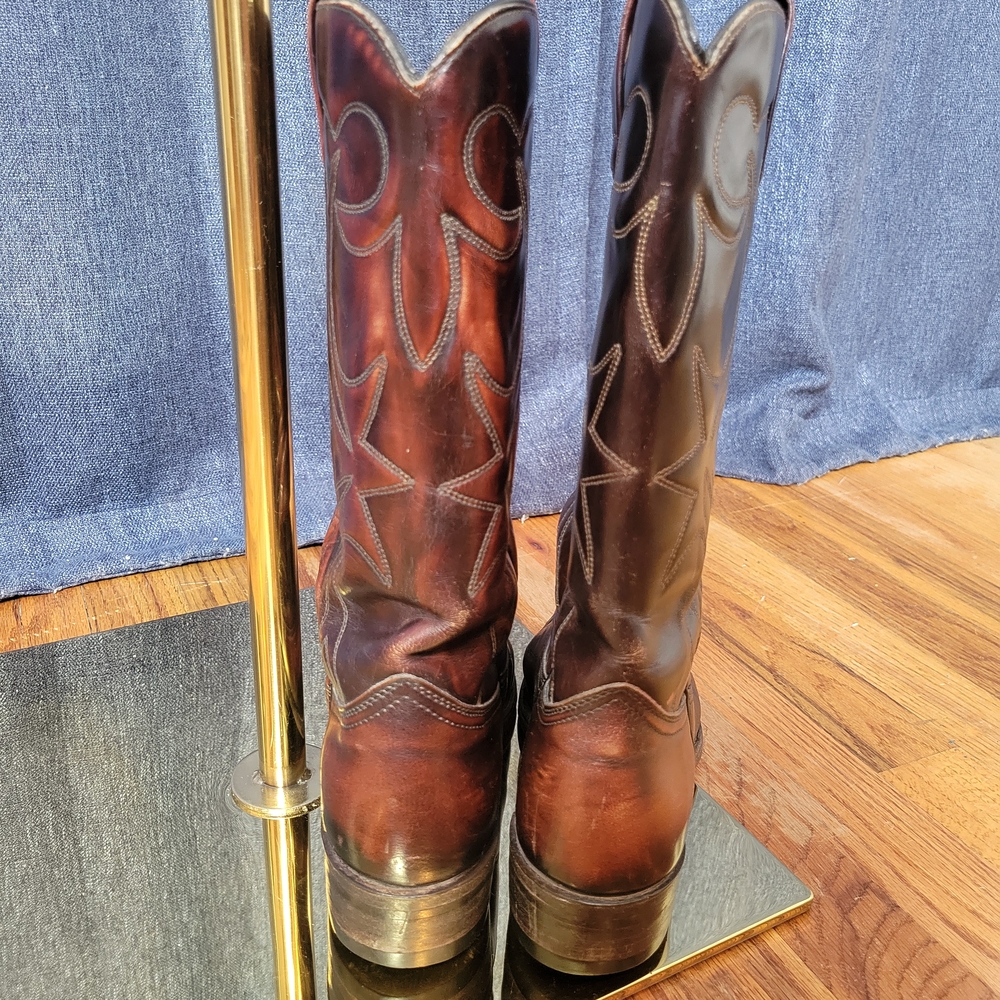 Vintage 1950s Cowboy Boots Costal Cowgirl Desert Inspired Giddy Up Boots Western - Picture 3 of 9